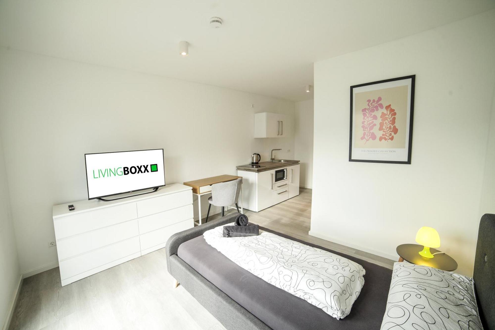 Livingboxx Karlsruhe - Messe I Neuwertige Apartments Mit Kueche Rheinstetten Luaran gambar